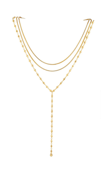 Jas Lariat Chain Necklace