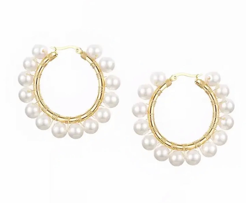 Becca Pearl Hoops